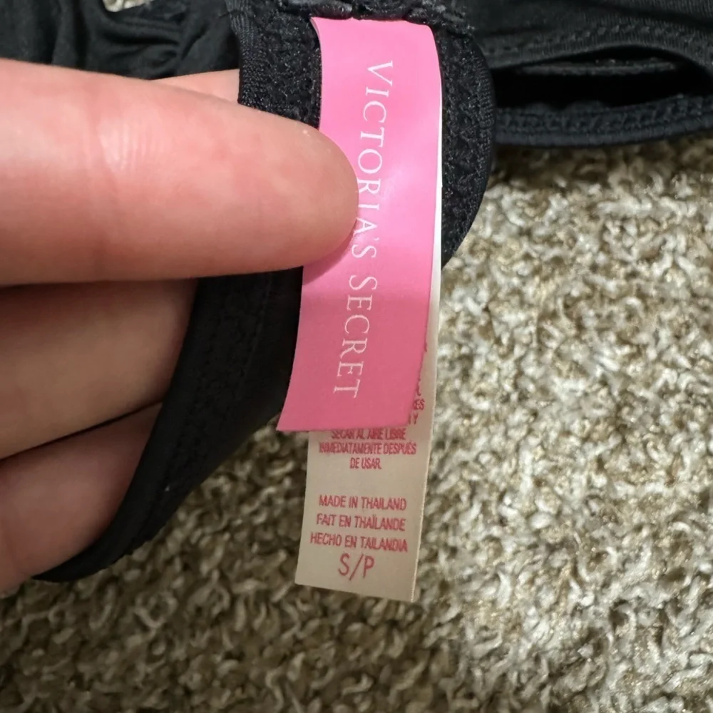 VICTORIAS SECRET SCOOP NECK BIKINI TOP black Small